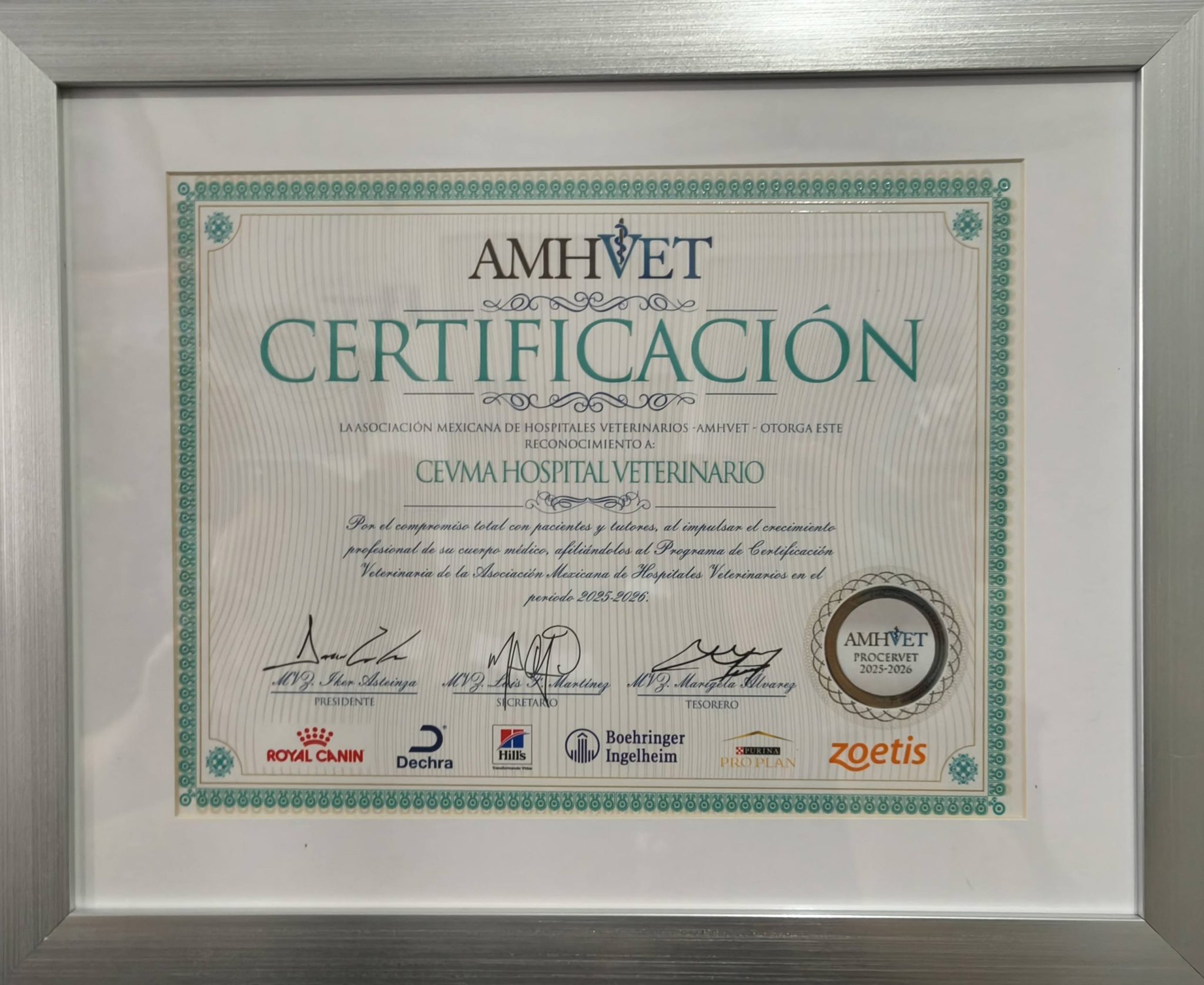 Certificado cevma